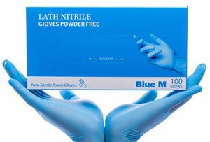 lath nitrile gloves